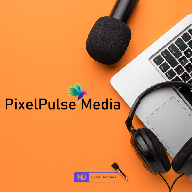 PixelPulse Media - Abstract Logo Design - Media Logo Design - Logo Design Service in Hyderabad-2