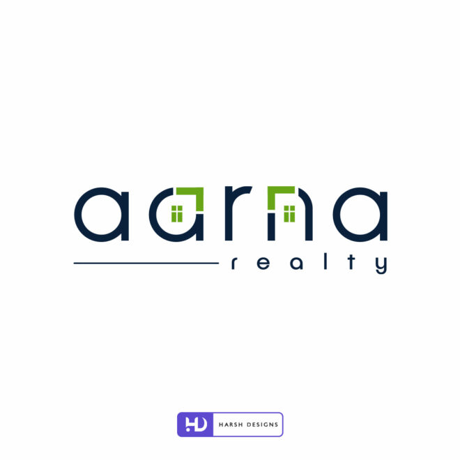 Aarna Realty - Real Estate Logo Design - Construction Logo Design - Abstract Logo Design - Indian Logo Design - Corporate Logo Design - Graphic Designer Service in Hyderabad-1