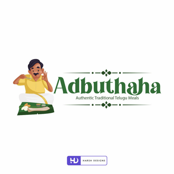 Adbuthaha Restaurant mascot logo design and branding in India by Harsh Designs, professional restaurant logo design service in Hyderabad (2)