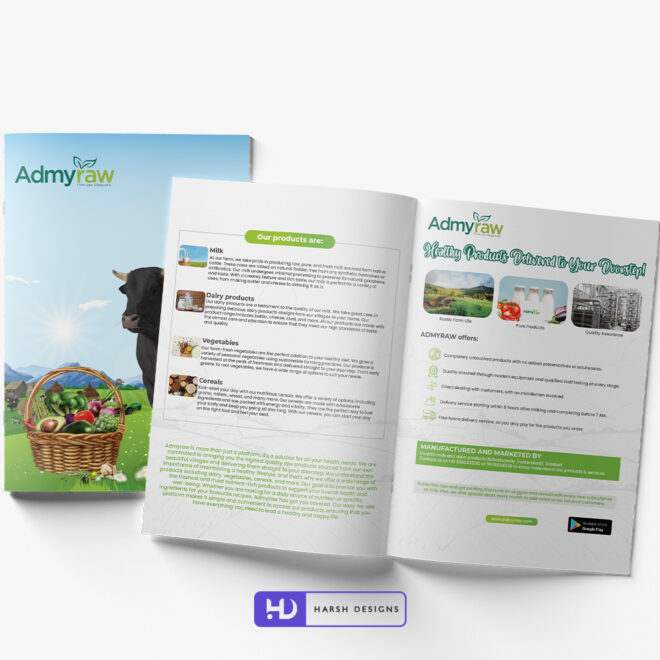 AdmyRaw Brochure Design 1 - Corporate Identity and Business Stationery Design - Harsh Designs