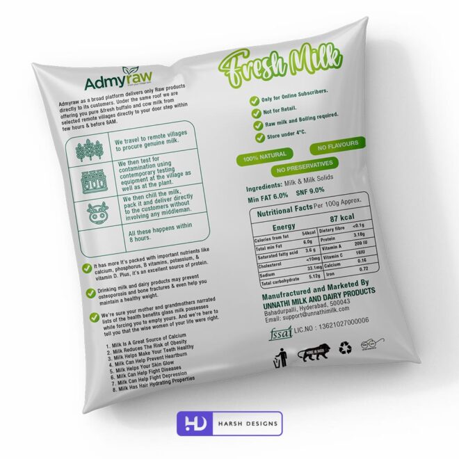 Admyraw Buffalo Milk Pouch Packaging Design, Product Design in Hyderabad, Label Design and Packaging Design Service in Hyderabad (2)