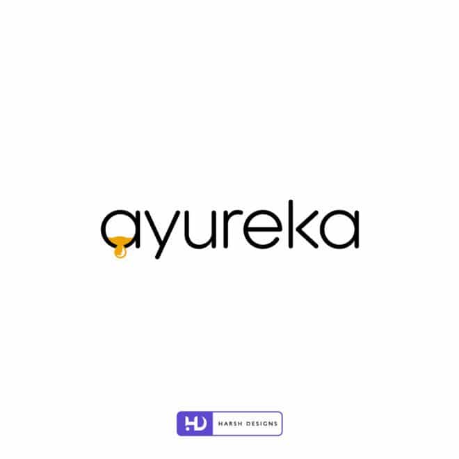 Ayureka - WordMark Design - Ayurvedic Logo Design - Logo Design Service in Hyderabad-1