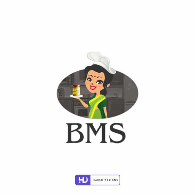 BMS Foods - Food Logo Design - Mascots Design - Corporate Lo - Graphic Designer Service in Hyderabadgo Design-2