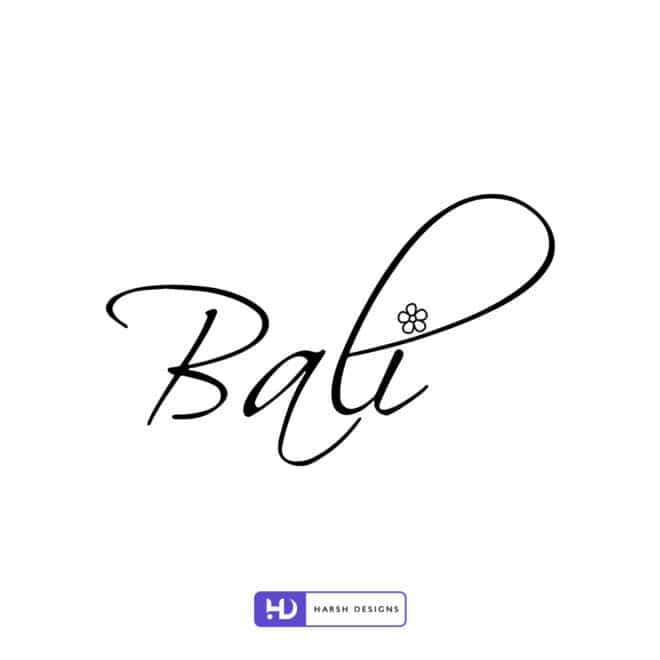 Bali - WordMark Design - Boutique Logo Design - Logo Design Service in Hyderabad-1