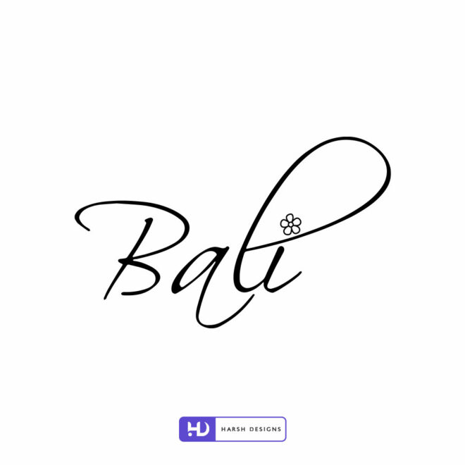 Bali wordmark logo design and boutique branding created by Harsh Designs logo design service in Hyderabad, India (2)