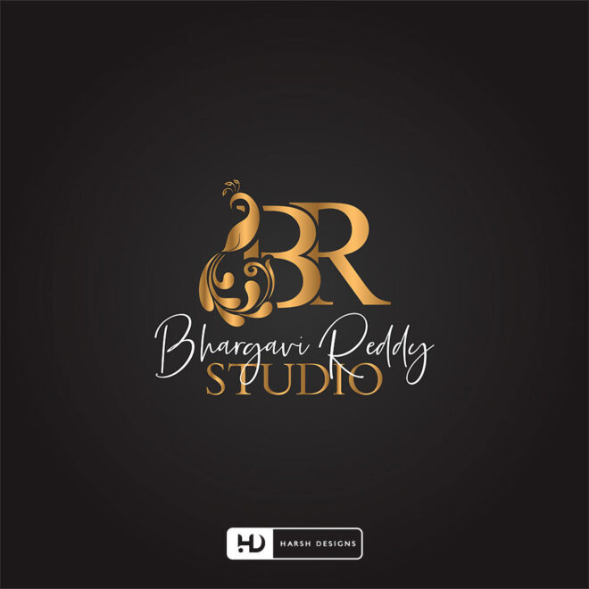 Bhargavi Reddy Studio monogram logo design and corporate branding created by Harsh Designs graphic designer service in Hyderabad, India (2)