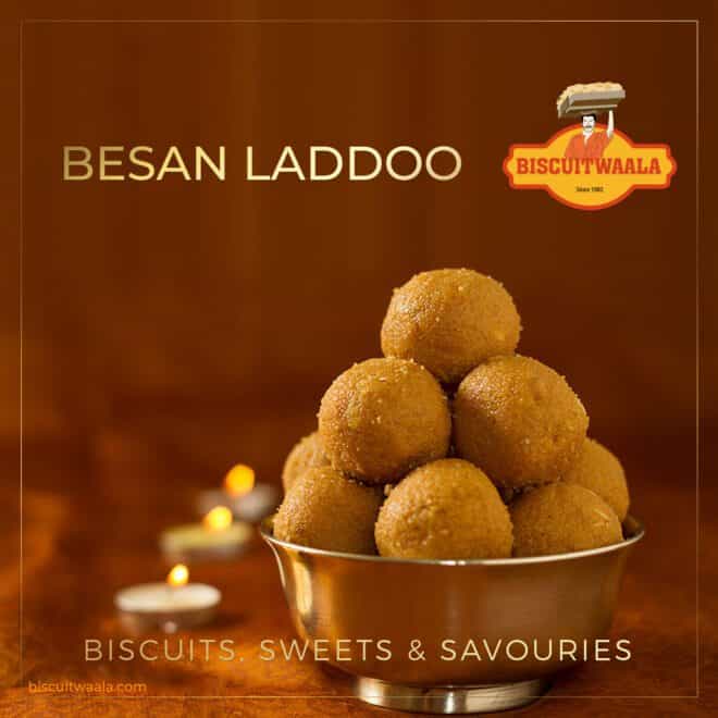 Biscuitwala Besan Laddoo - Social Media Marketing in Hyderabad - Social Media Marketing In Bangalore - Social Media Marketing in India