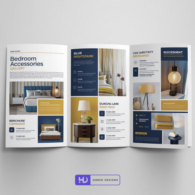 Brochure Design in Hyderabad – Brochure Design for Bedroom Accessories – Brochure Design in India – Catalogue Design in India