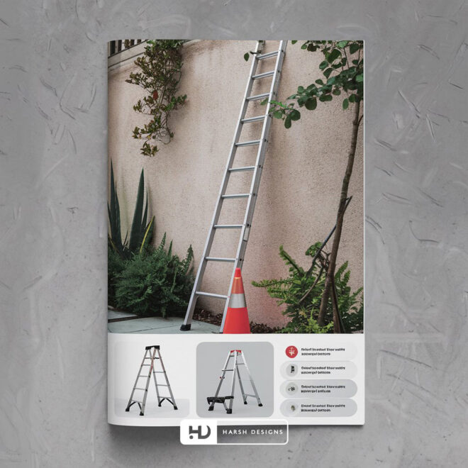 Brochure Design in Hyderabad – Brochure Design for Ladder Company – Brochure Design in India – Catalogue Design in India