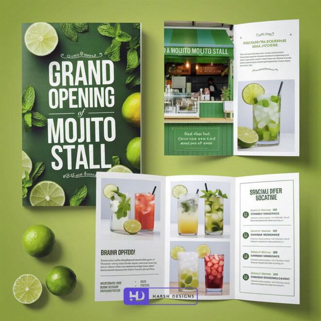 Brochure Design in Hyderabad – Brochure Design for Mojito Menu Card – Brochure Design in India – Catalogue Design in India