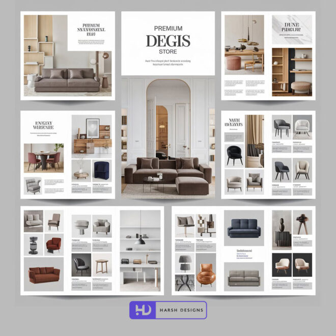 Brochure Design in Hyderabad – Brochure Design for Premium Indoor Furniture – Brochure Design in India – Catalogue Design in India (3)