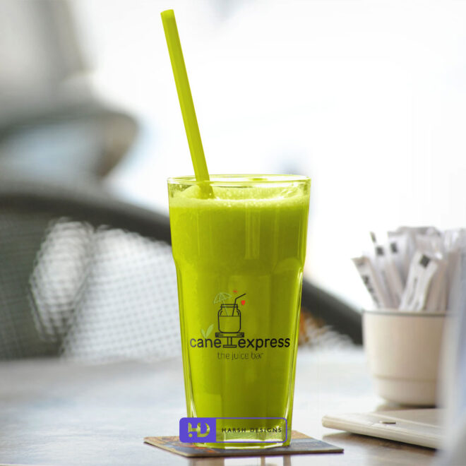 Cane Express sugarcane logo design and juice company pictorial mark branding created by Harsh Designs graphic designer service in Hyderabad, India (1)