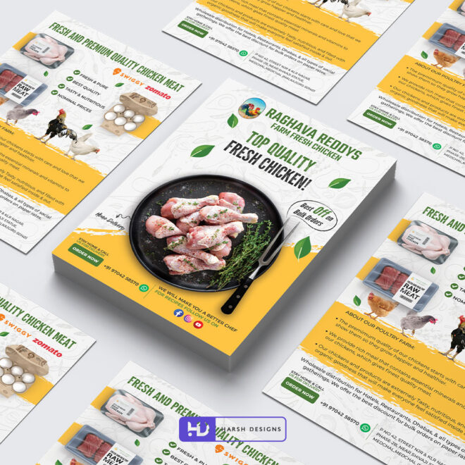 Chicken Store Brochure Design in Hyderabad – Brochure Design in Bangalore – Brochure Design in India – Catalogue Design in India (2)