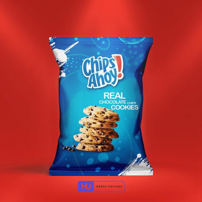 Chips Ahoy Chocolate Chips Biscuits Pouch Packaging Design, Product Design in Hyderabad, Package Design Service in Hyderabad (1)