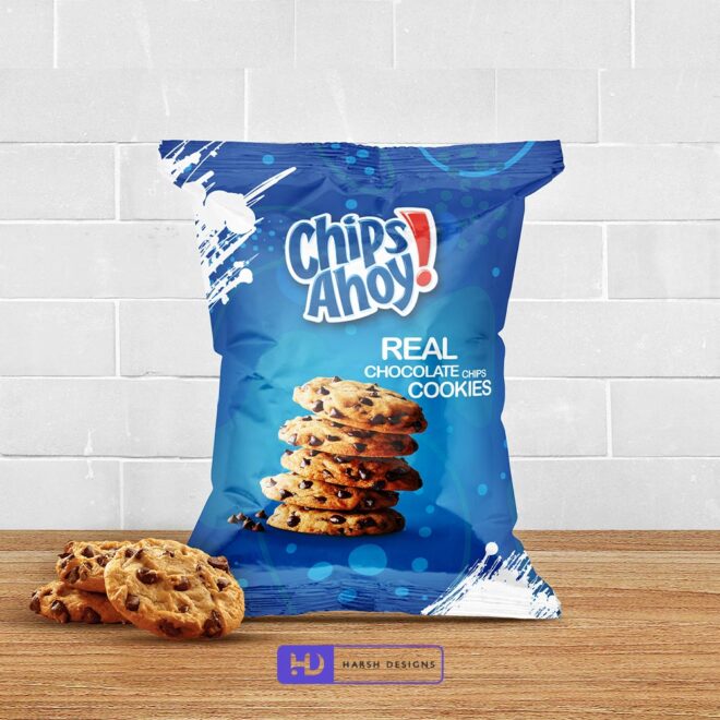 Chips Ahoy Chocolate Chips Biscuits Pouch Packaging Design, Product Design in Hyderabad, Package Design Service in Hyderabad (2)