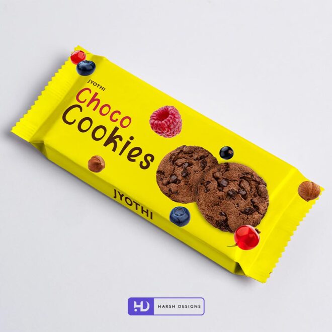 Choco Cookies Wrapper Packaging Design, Product Design in Hyderabad, Package Design and Graphic Design Service in Hyderabad (1)