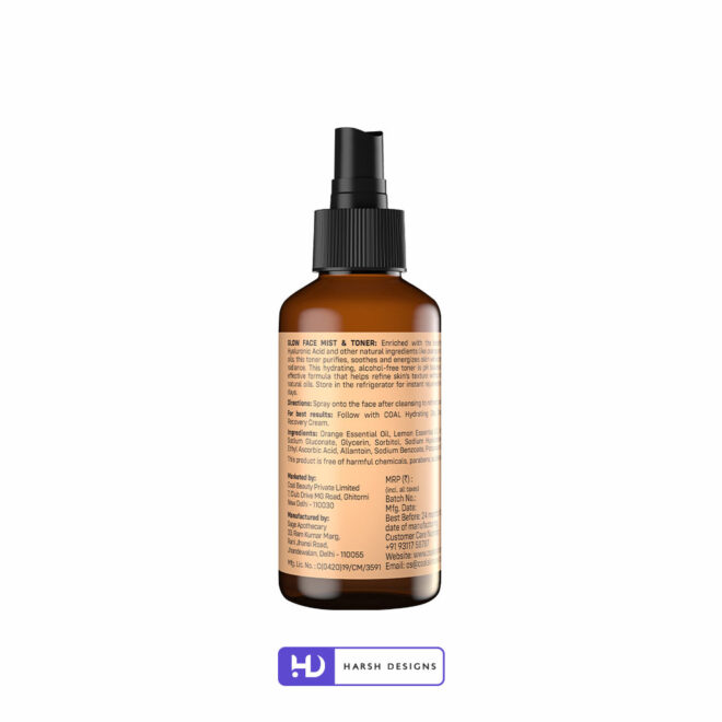 Coal Glow Boosting Serums 3D Product Packaging Visualization Harsh Designs 3D Modeling for Product Packaging Service in Hyderabad (2)