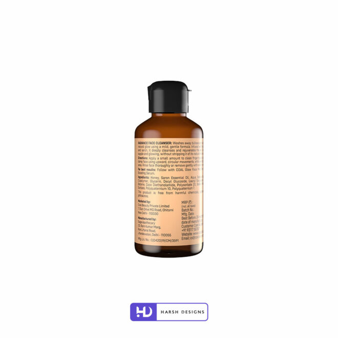 Coal Glow Boosting Serums 3D Product Packaging Visualization Harsh Designs 3D Modeling for Product Packaging Service in Hyderabad (3)