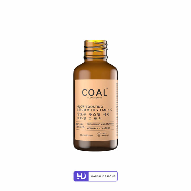 Coal Glow Boosting Serums 3D Product Packaging Visualization Harsh Designs 3D Modeling for Product Packaging Service in Hyderabad (4)