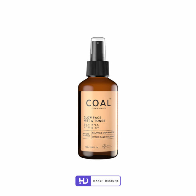 Coal Glow Boosting Serums 3D Product Packaging Visualization Harsh Designs 3D Modeling for Product Packaging Service in Hyderabad (5)