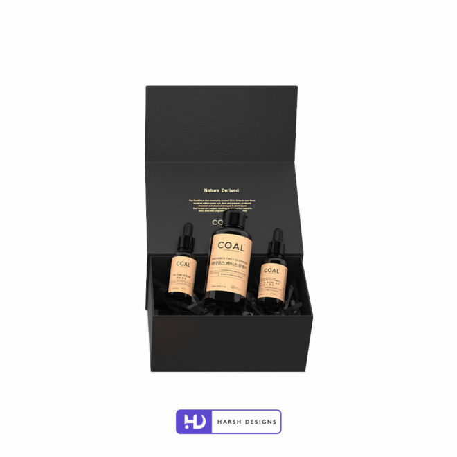 Coal Glow Boosting Serums Pack 3D Product Packaging Visualization Harsh Designs 3D Modeling for Product Packaging in India (1)