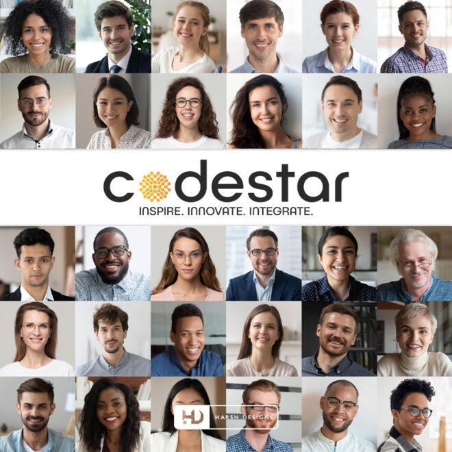 Codestar IT company logo design with pictorial mark and software branding created by Harsh Designs logo design service in Hyderabad, Bangalore, and across India (1)