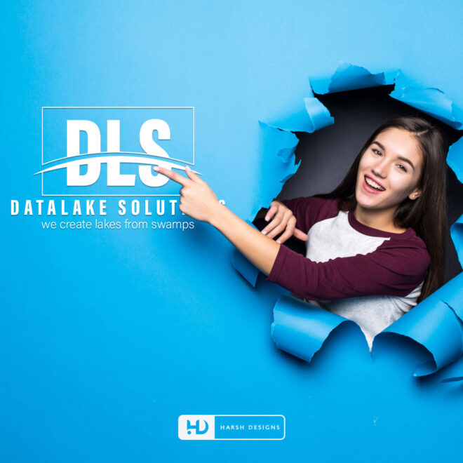 Datalake Solutions monogram logo design with sunrise concept for IoT and technology branding created by Harsh Designs corporate (1)