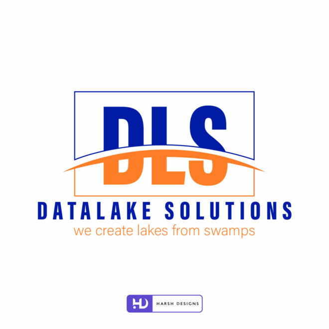 Datalake Solutions monogram logo design with sunrise concept for IoT and technology branding created by Harsh Designs corporate (2)