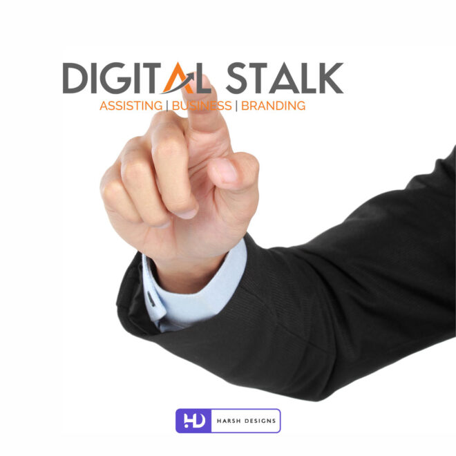 Digital Stalk Assisting business and IT wordmark logo design for web development and corporate branding created by Harsh Designs (1)
