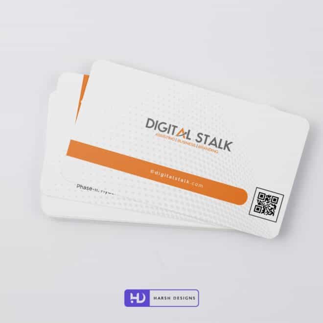 Digital Stalk Business Card Design - Corporate Identity and Business Stationery Design - Harsh Designs - Graphic Designing Service in Hyderabad