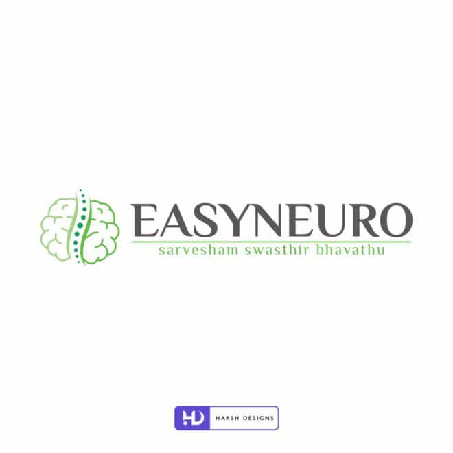 Easyneuro - Medical Logo - Abstract Logo Design - Hospital Logo Design - - Corporate Logo Design - Graphic Designer Service in Hyderabad-2