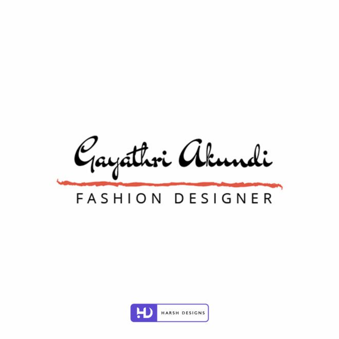Gayathri Akundi Fashion Designer - Fashion Logo Design - Word Mark Logo Design - Indian Traditional Saree - Shriya Saran Indian Actress - Corporate Logo Design - Graphic Designer Service in Hyderabad-2