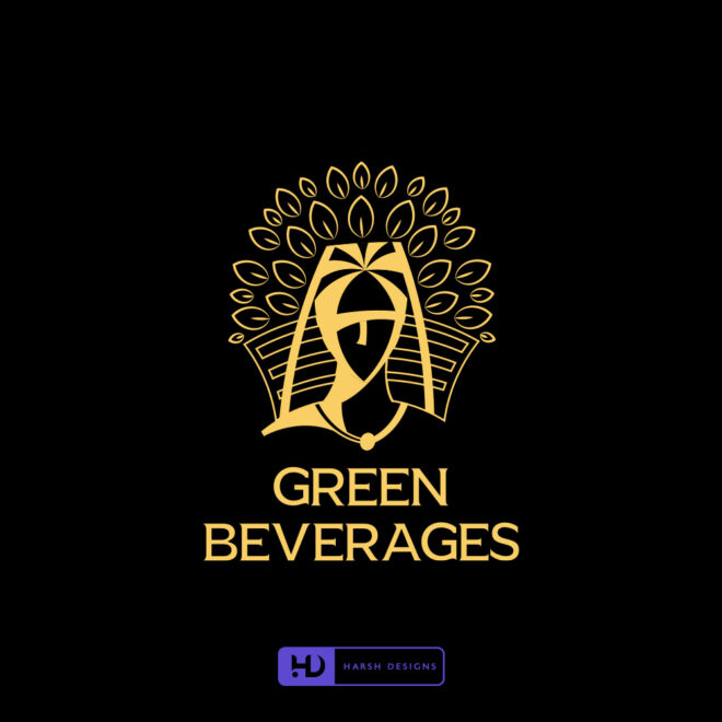 Green Beverages - Combination Logo Mark Design - Beverages Logo Design - Graphic Designer Service in Hyderabad-2