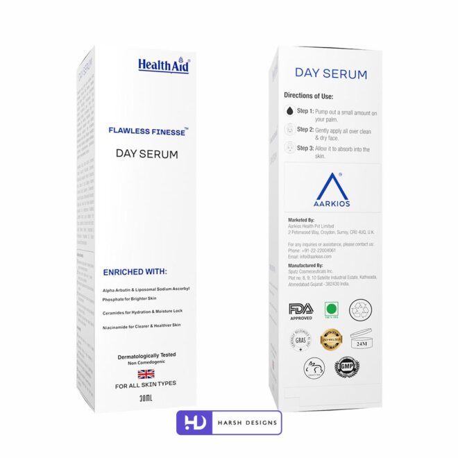 Health Aid Day Serum Outer Box and Tube Design, Product Design, Label Design and Packaging Design Service in Hyderabad (1)