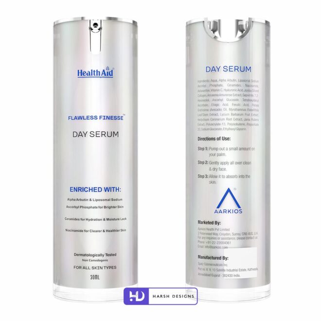 Health Aid Day Serum Outer Box and Tube Design, Product Design, Label Design and Packaging Design Service in Hyderabad (2)