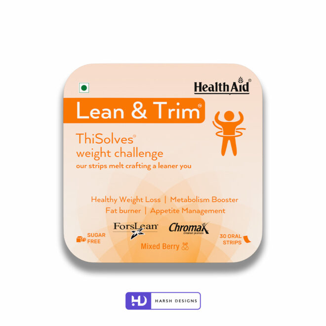 Health Lean & Trim Weight Loss Oral Strips-Product Designing Service in Hyderabad-Package Design Service in Hyderabad-3D Modeling Service in Hyderabad 1