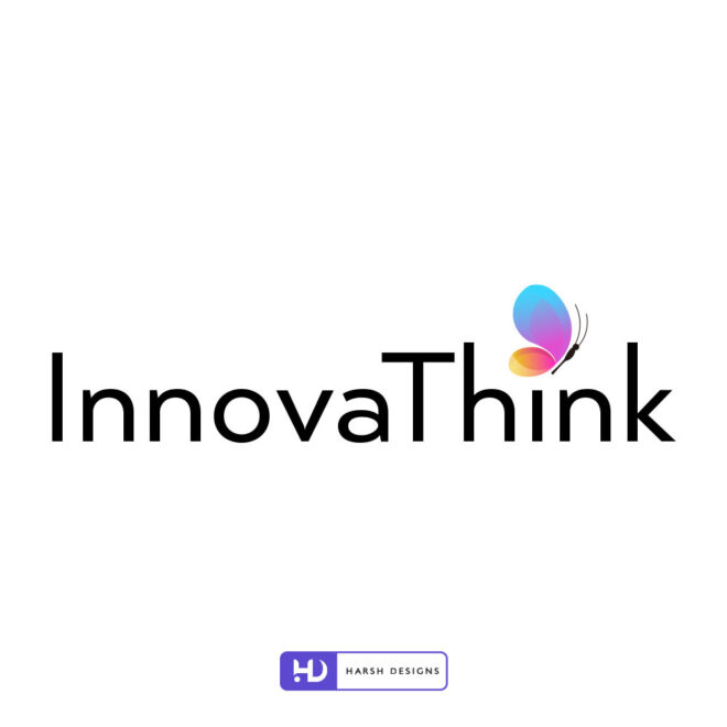 InnovaThink abstract IT logo design for technology and corporate branding created by Harsh Designs logo design service in Hyderabad, India (2)