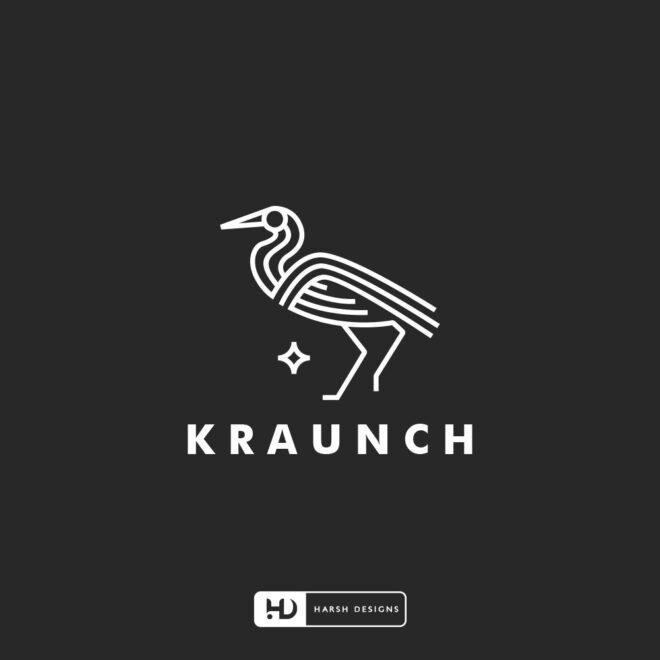 Jewellery abstract line art logo design for designer brand and luxury accessories branding created by Harsh Designs logo design service in Hyderabad, Bangalore,