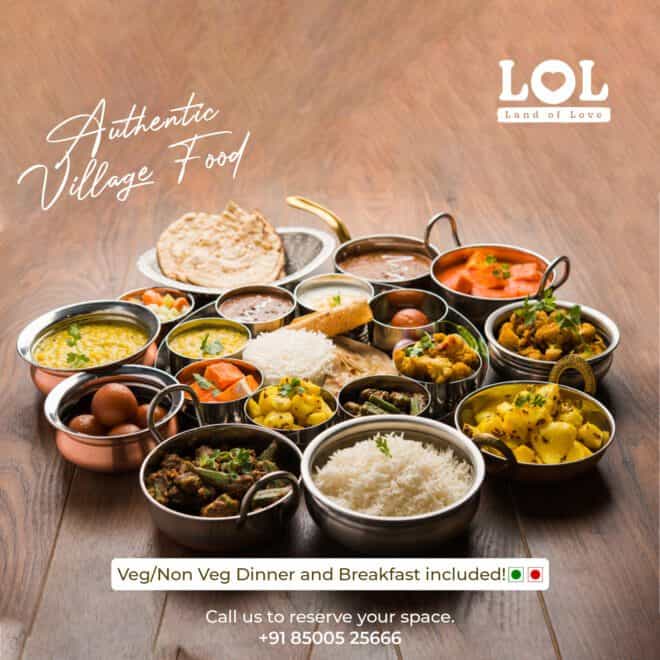 Land Of Love (LOL) Village Food-Social Media Marketing in Hyderabad