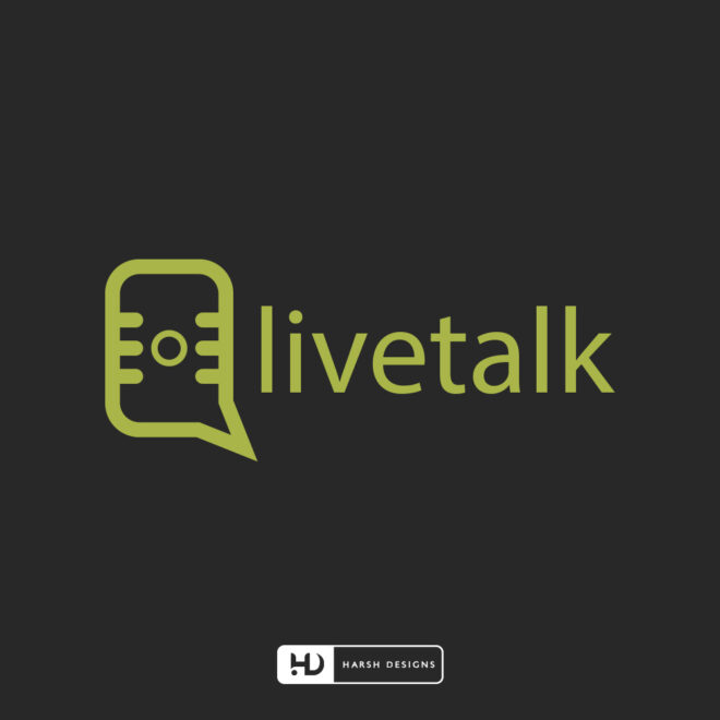 LiveTalk radio application logo design for FM and RJ branding created by Harsh Designs logo design service in Hyderabad, Bangalore, and across India (2)