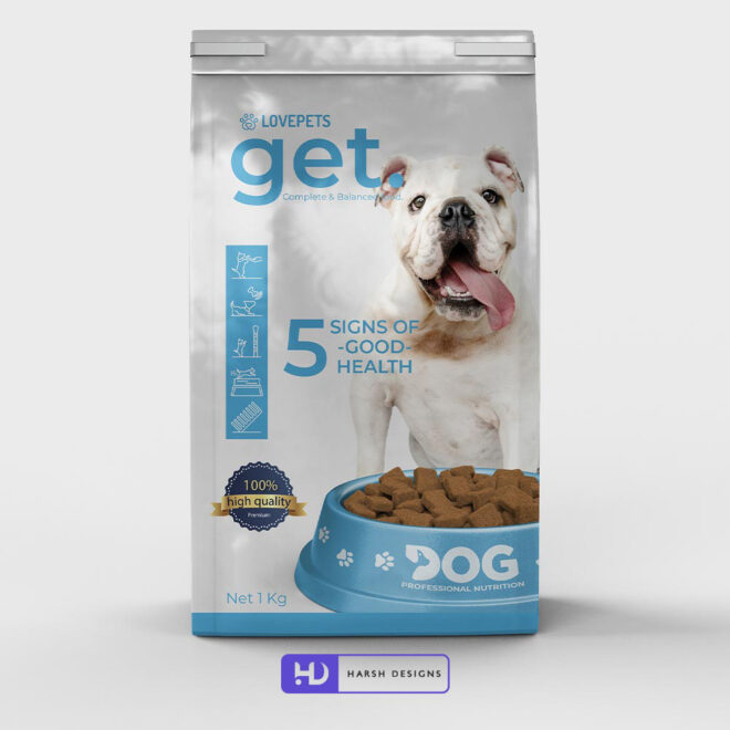 LovePet Big Food Pouch Pack Packaging Design, Product Design in Hyderabad, Package Design and Graphic Design Service in Hyderabad 2
