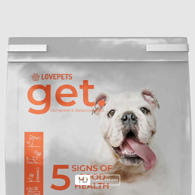 LovePet Big Food Pouch Pack Packaging Design, Product Design in Hyderabad, Package Design and Graphic Design Service in Hyderabad 3