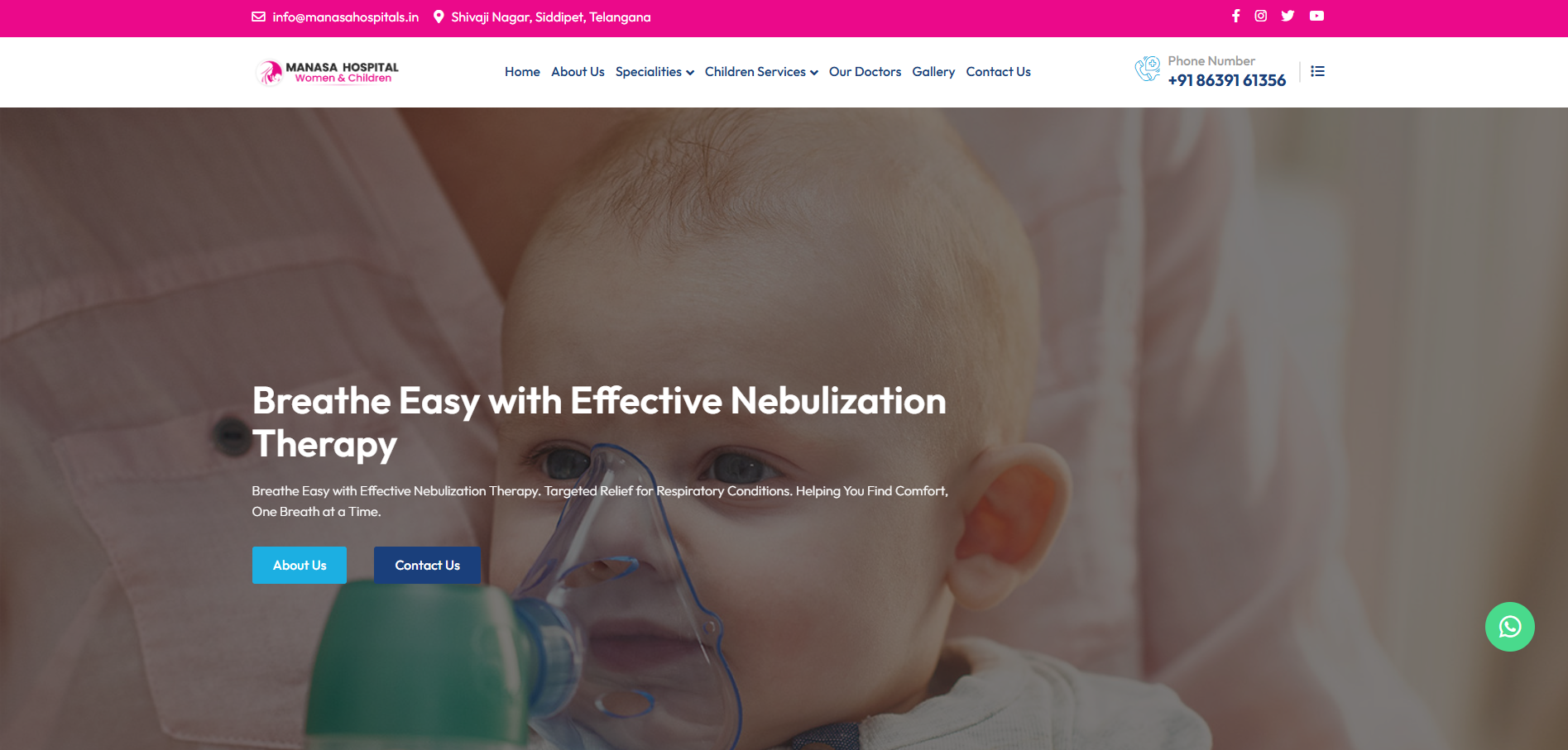 Manasa Hospital Women & Children-web-development