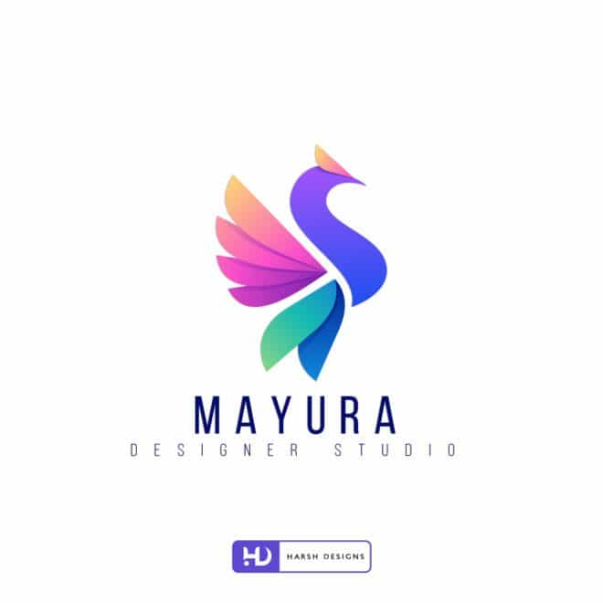 Mayura Designer Studio - Costume Designer - Abstract Logo Design - Designer Studio Logo - Logo Design in India - Logo Design in Hyderabad - Logo Design in Bangalore-2