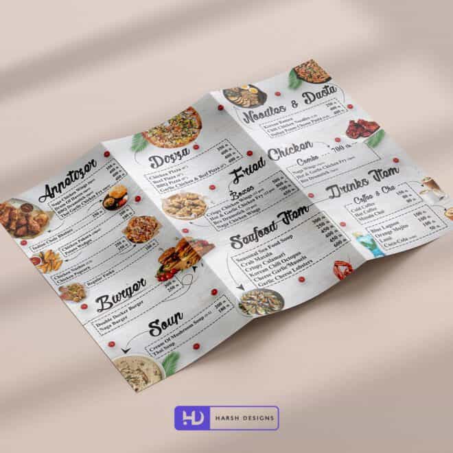 Menu Card Design - Brochure Design in Hyderabad - Brochure Design in Bangalore - Brochure Design in India-1