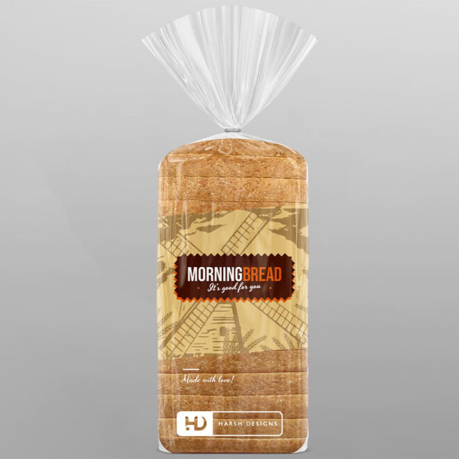 Morning Bread Wrapper Packaging Design, Product Design in Hyderabad, Package Design and Graphic Design Service in Hyderabad