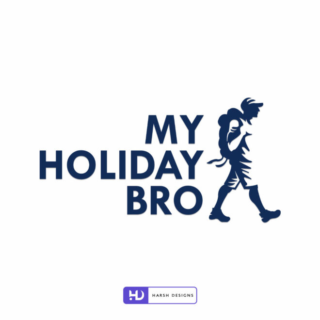 My Holiday Bro travel and vacation pictorial mark logo design for tourism branding created by Harsh Designs corporate graphic de (2)