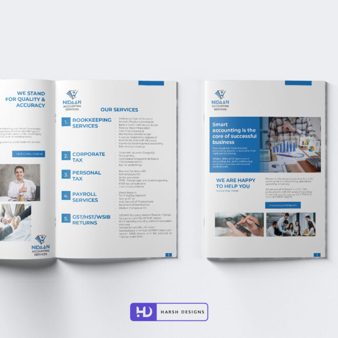 NIDAAN Accounting Services Brochure Design in Hyderabad – Brochure Design in Bangalore – Brochure Design in India – Catalogue Design in India (1)