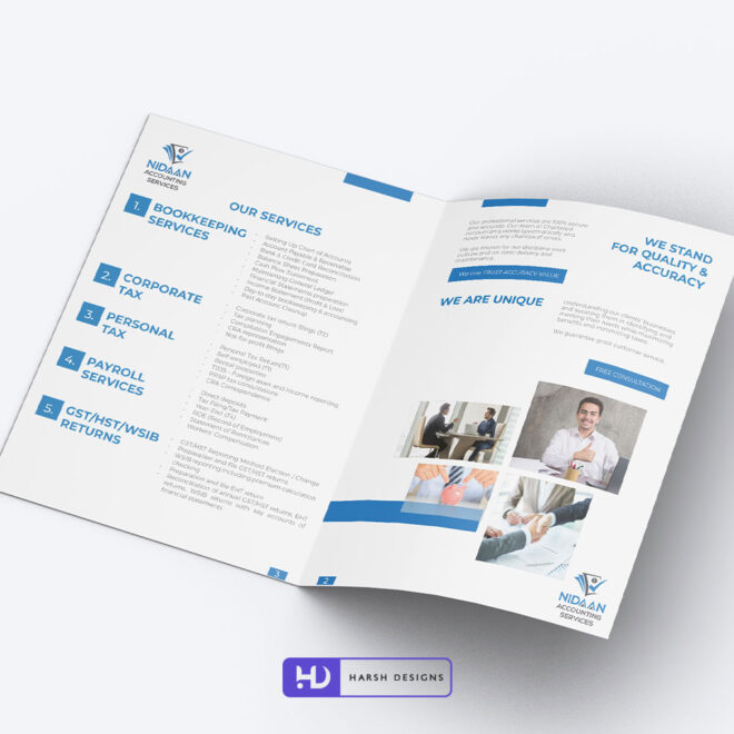 NIDAAN Accounting Services Brochure Design in Hyderabad – Brochure Design in Bangalore – Brochure Design in India – Catalogue Design in India (2)