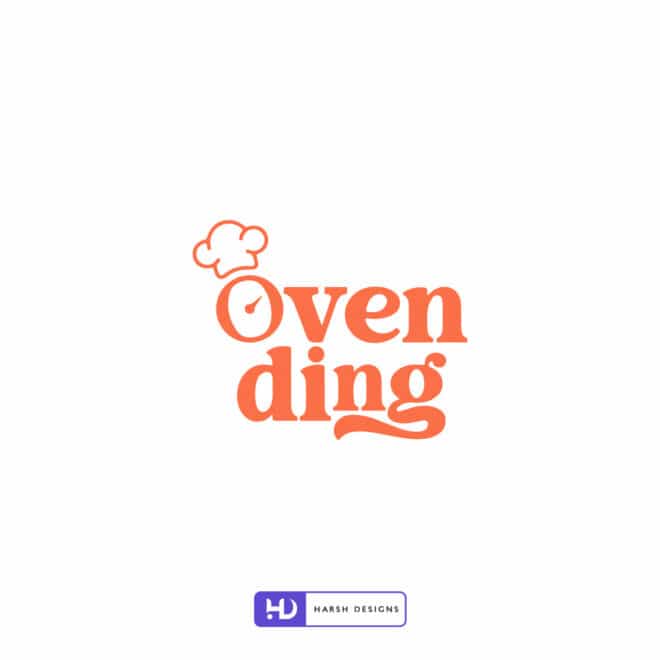 Oven Ding - WordMark Design - Restaurant Logo Design - Logo Design Service in Hyderabad-1